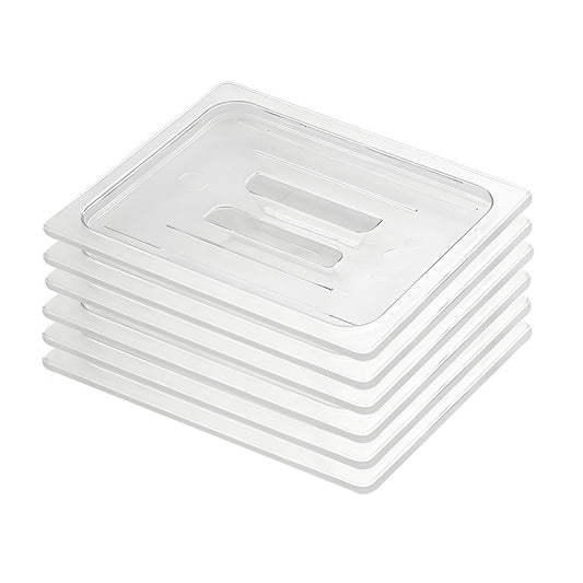 SOGA Clear Gastronorm 1/2 GN Lid Food Tray Top Cover Bundle of 6
