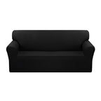 SOGA 3-Seater Black Sofa Cover Couch Protector High Stretch Lounge Slipcover Home Decor $ 46.90
