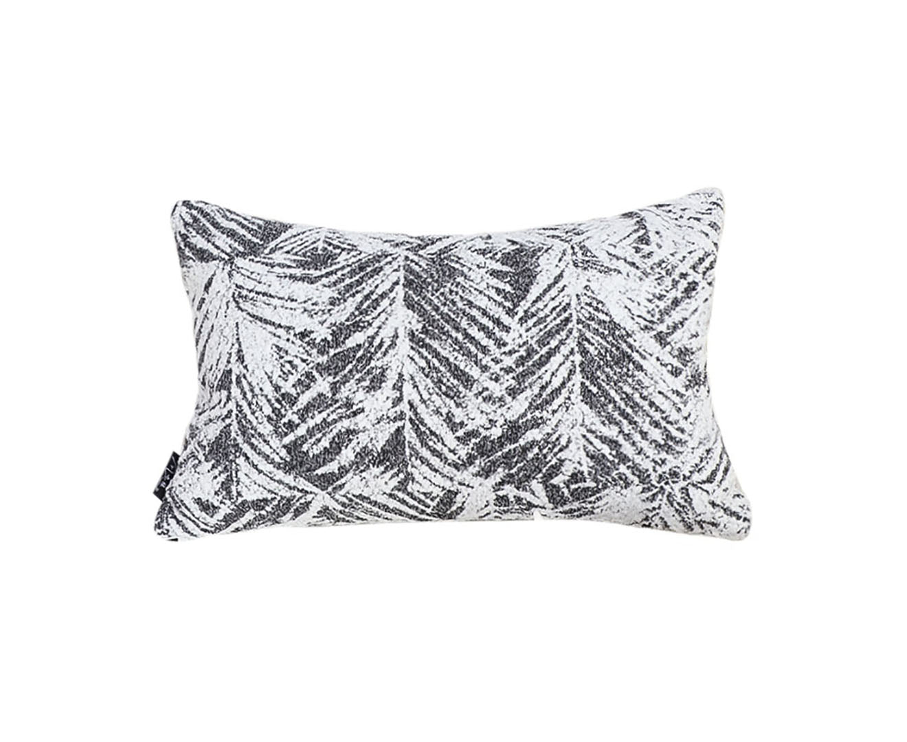 SOGA 35cm Modern Charcoal Palm Leaf Print Contemporary Throw Pillow $ 62.50