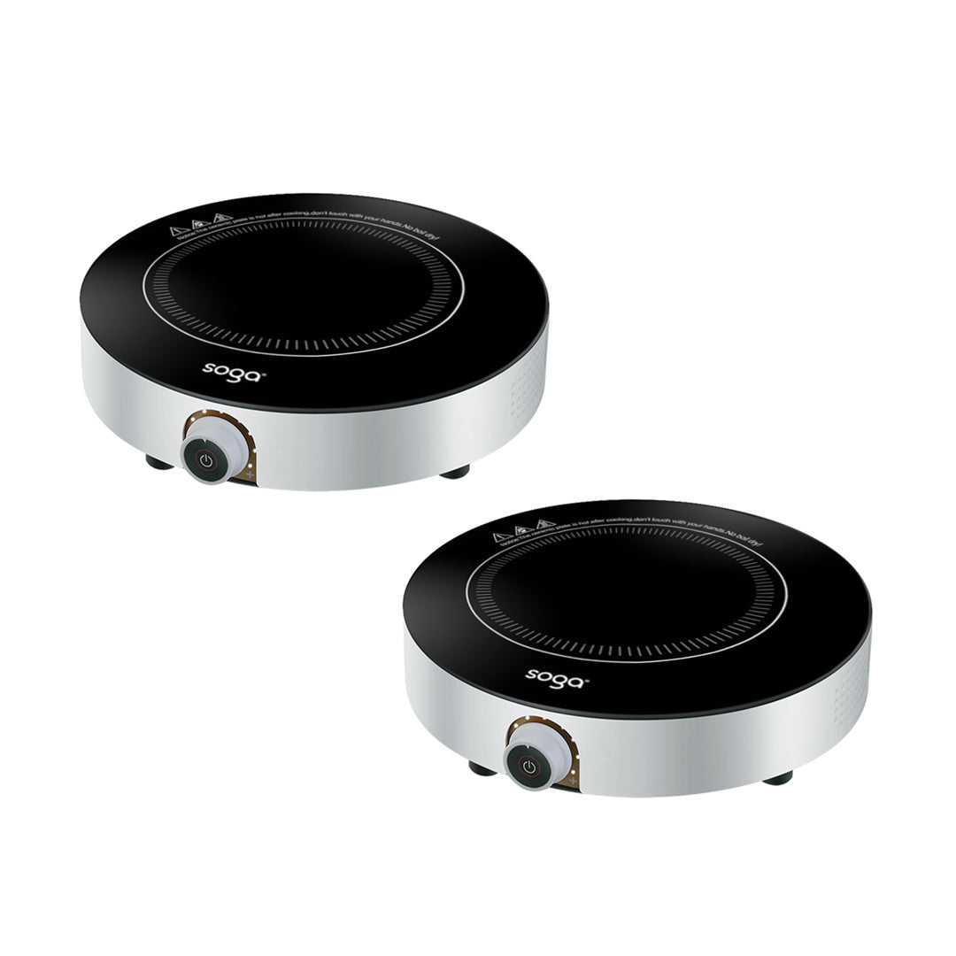 SOGA 2X 26cm Smart Electric Induction Cooktop Portable Kitchen Cooker for Cookware $ 306.50