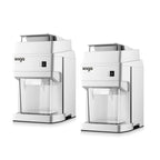 SOGA 2X 300 Watts Electric Ice Shaver Crusher Slicer Snow Cone Maker Commercial Tabletop Machine 120kgs/h White $ 1573.50