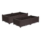 SOGA 2X 80cm Raised Planter Box Vegetable Herb Flower Outdoor Plastic Plants Garden Bed $ 107.90