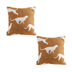 SOGA 2X 50cm Throw Pillow Brown and White Cheetah Animal Print for Home Décor $ 140.50