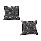 SOGA 2X 45cm Throw Pillow Black Cat Paradise Wide Border Decorative Cushion for Living Room $ 97.50