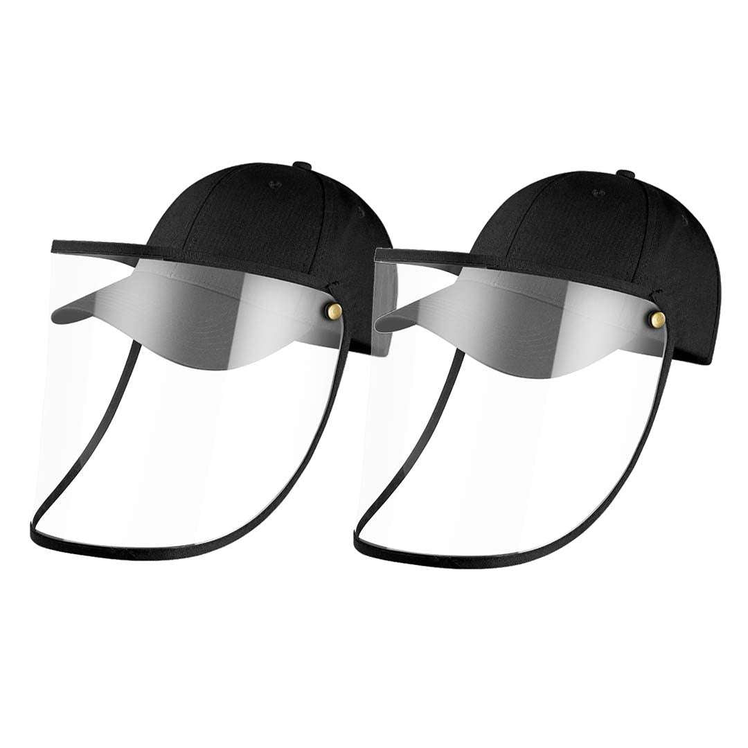 2X Outdoor Protection Hat Anti-Fog Pollution Dust Saliva Protective Cap Full Face HD Shield Cover Kids Black $ 44