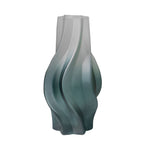 SOGA 32cm Glass Vase Blue with Beautiful glass Bubble Texture Art Vases $ 55.50