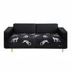 SOGA Four-Seater Black Leopard Print 90x260cm Throw Blanket Sofa Cover $ 122