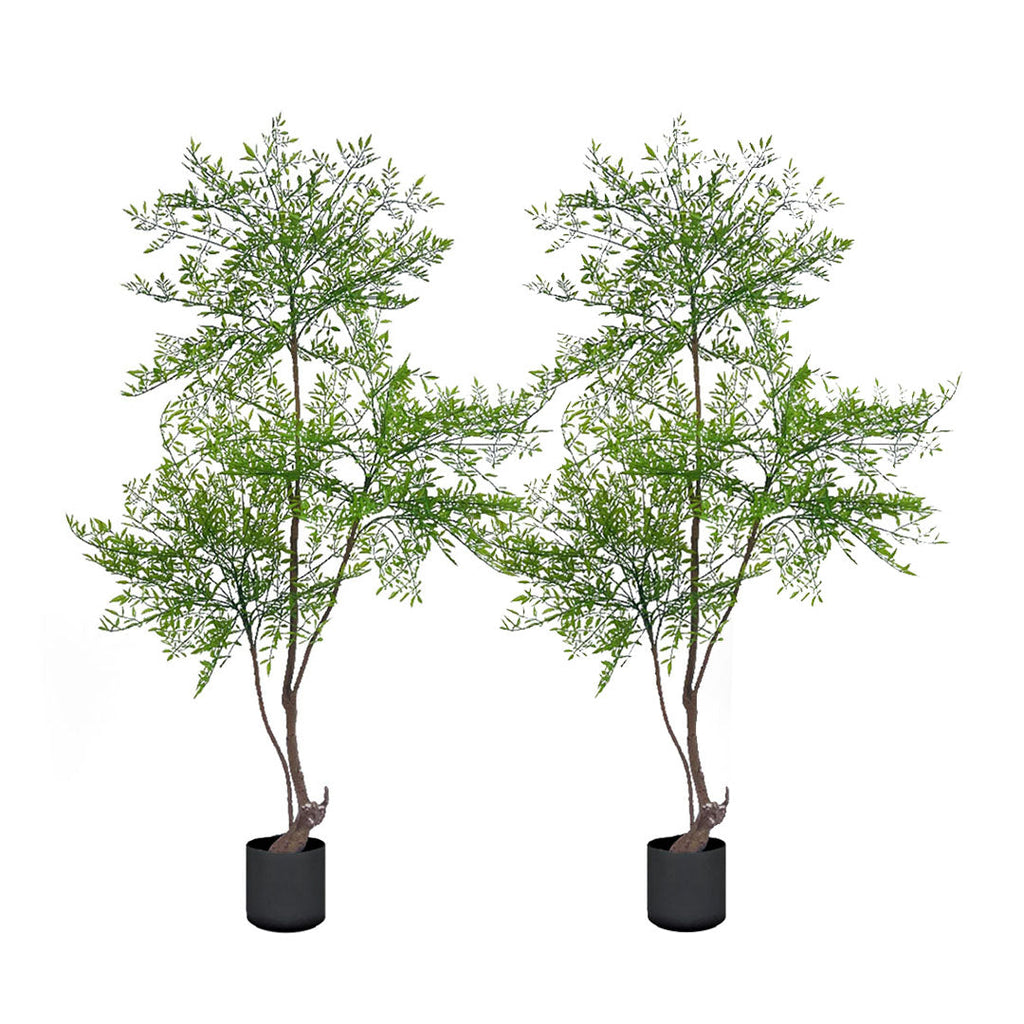 SOGA 2X 150cm Nandina Heavenly Bamboo Tree Artificial Plant Home Accent Decor $ 355.90