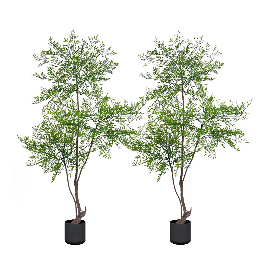 SOGA 2X 150cm Nandina Heavenly Bamboo Tree Artificial Plant Home Accent Decor $ 355.90