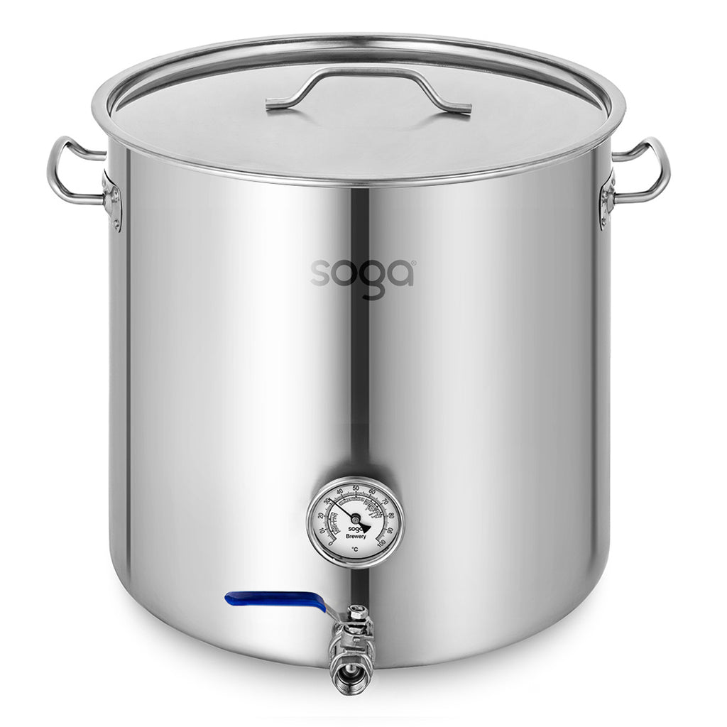 SOGA Stainless Steel Brewery Pot 98L With Beer Valve 50*50cm $ 437.90