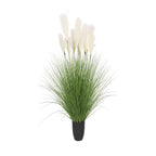 SOGA 137cm Potted Tall Silk Fake Pampas Grass, Artificial Plants Reed Greenery Flowers, Home Decor $ 211.50