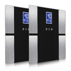 SOGA 2X Digital Electronic LCD Bathroom Body Fat Scale Weighing Scales Weight Monitor Black $ 60.90