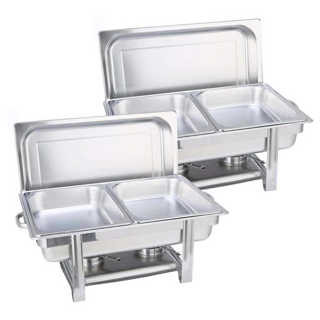 SOGA 2X Double Tray Stainless Steel Chafing Catering Dish Food Warmer $ 349.50
