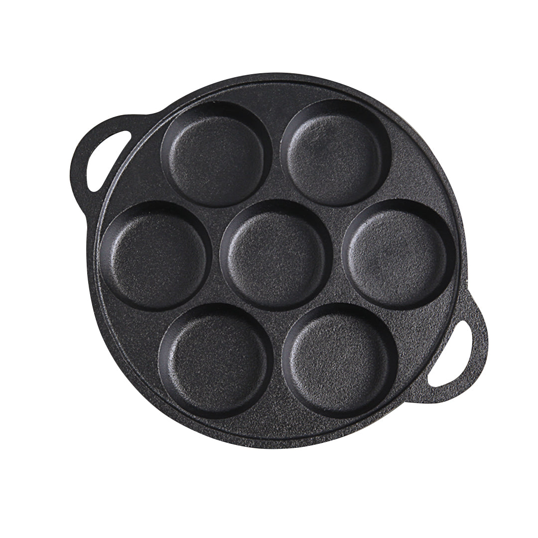 SOGA 31.5cm Cast Iron Takoyaki Fry Pan Octopus Balls Maker 7 Hole Cavities Grill Mold $ 61.50