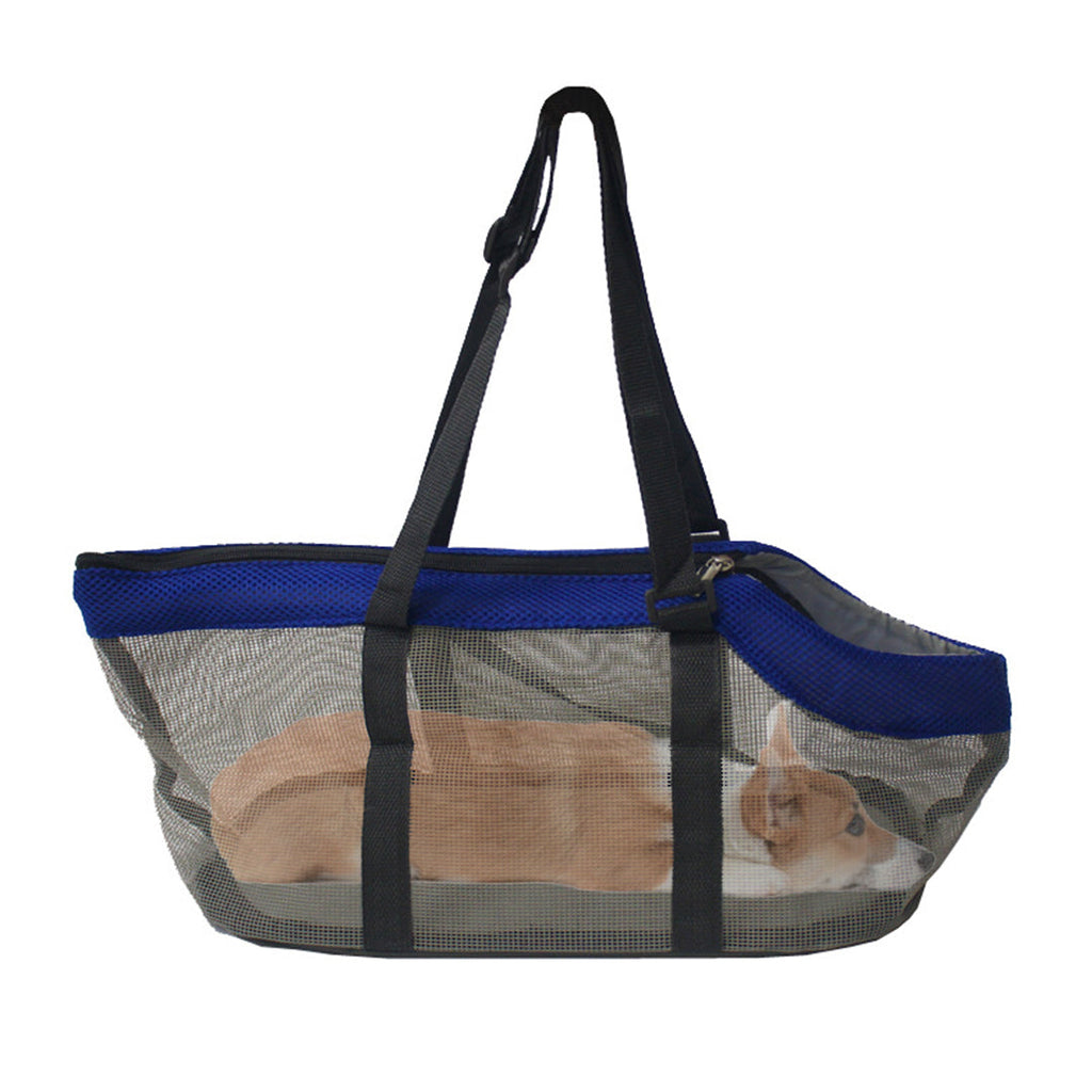 SOGA Grey Pet Carrier Bag Breathable Net Mesh Tote Pouch Dog Cat Travel Essentials $ 31.50