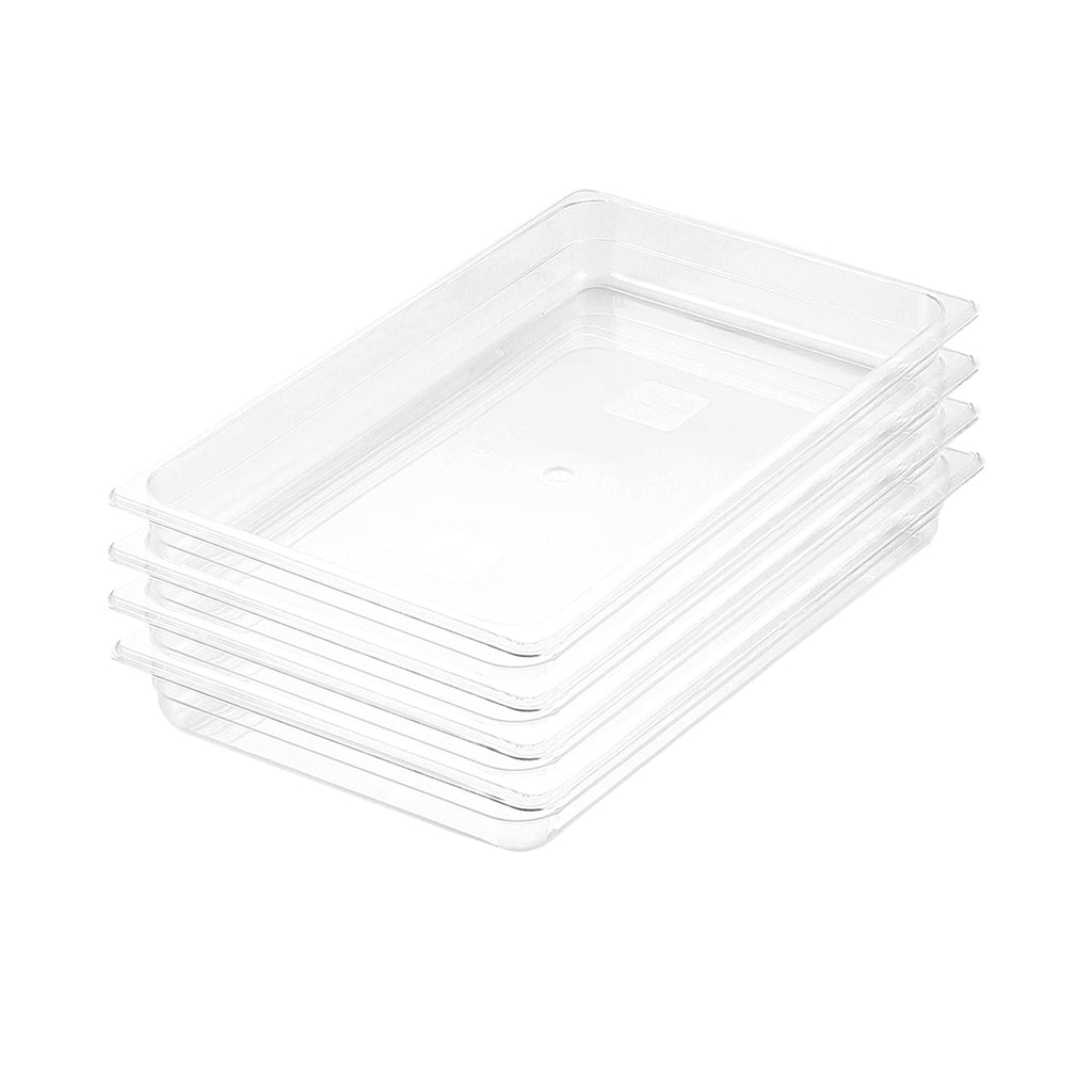 SOGA 65mm Clear Gastronorm GN Pan 1/1 Food Tray Storage Bundle of 4 $ 168.90