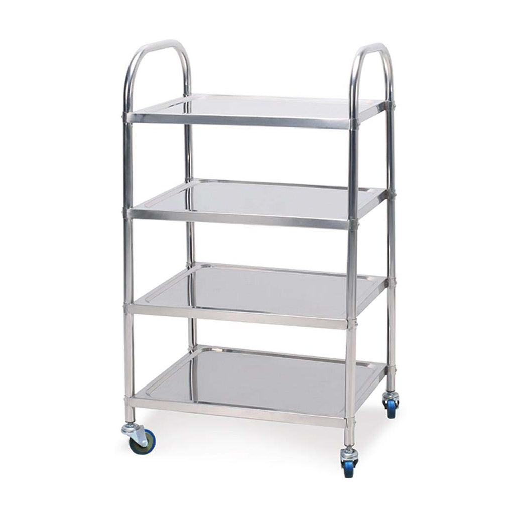 SOGA 4 Tier Stainless Steel Kitchen Dining Food Cart Trolley Utility 860x540x1170 $ 319.90