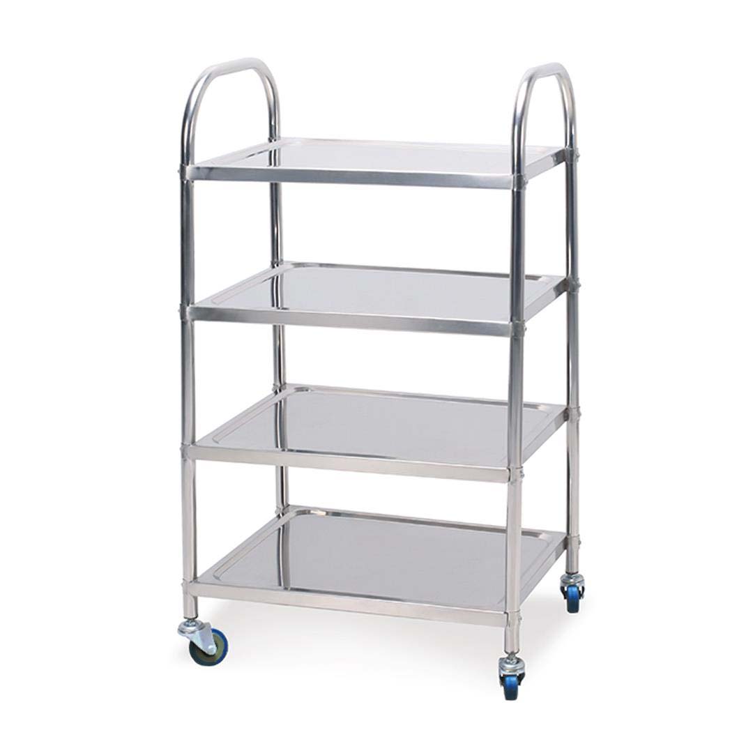 SOGA 4 Tier Stainless Steel Kitchen Dining Food Cart Trolley Utility 860x540x1170 $ 319.90