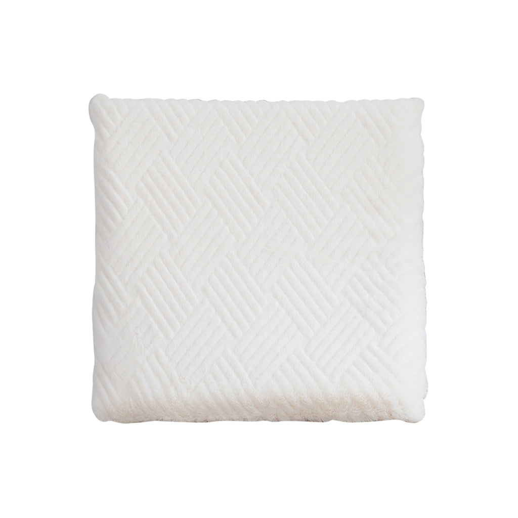SOGA White Chevron Cushion – Soft Square Plush Backrest Pillow $ 51.50