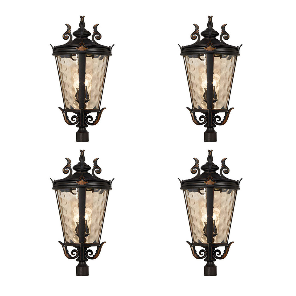 Vintage Lantern 4X 71.2cm Wall Lamp Modern Aluminum & Glass Wall Light Classic Outdoor Sconce Decorative Exterior Lighting $ 2491.50