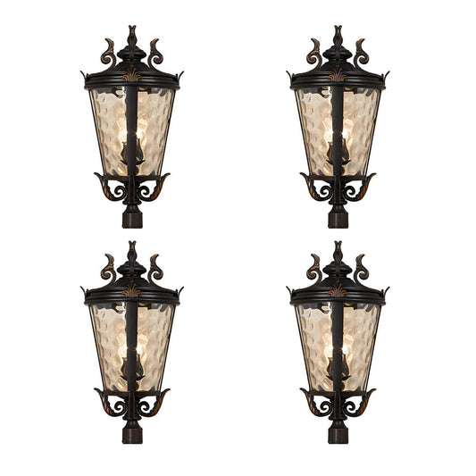 Vintage Lantern 4X 71.2cm Wall Lamp Modern Aluminum & Glass Wall Light Classic Outdoor Sconce Decorative Exterior Lighting