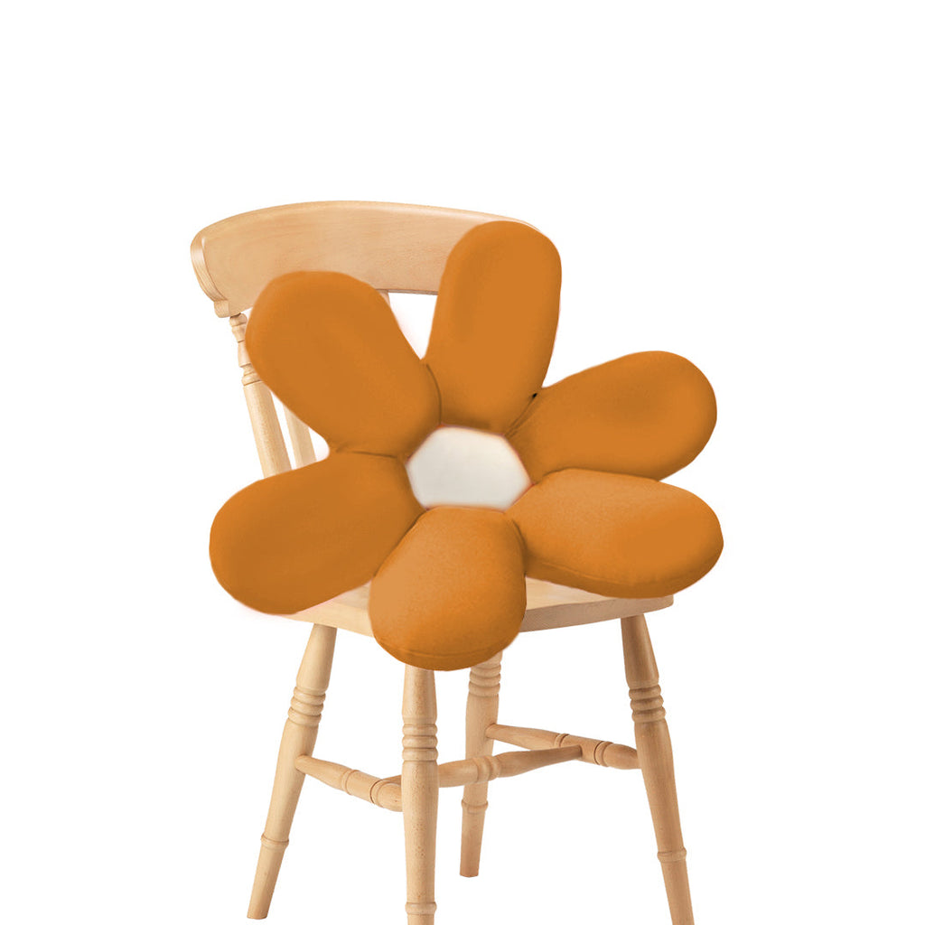 SOGA Coffee Daisy Flower Shape Cushion Soft Leaning Bedside Pad Floor Plush Pillow Home Decor $ 71.50