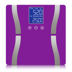 SOGA Digital Body Fat Scale Bathroom Scales Weight Gym Glass Water LCD Electronic Purple $ 33.50