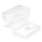 SOGA 200mm Clear Gastronorm GN Pan 1/1 Food Tray Storage Bundle of 4 with Lid $ 244.90