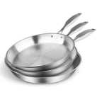 SOGA 3X Stainless Steel Fry Pan Frying Pan Top Grade Induction Skillet Cooking FryPan $ 220.90