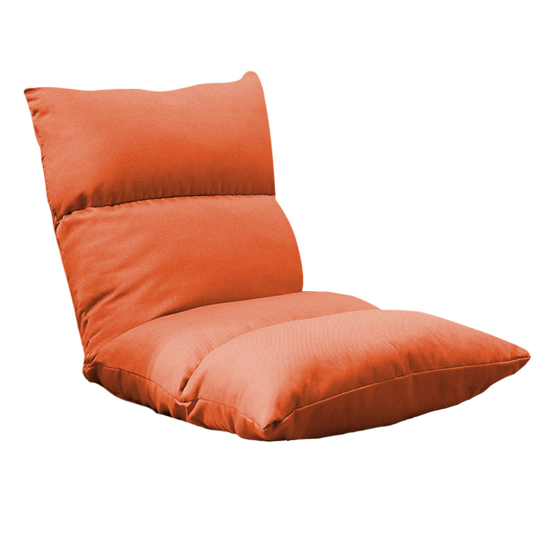 SOGA Lounge Floor Recliner Adjustable Lazy Sofa Bed Folding Game Chair Orange $ 94.50