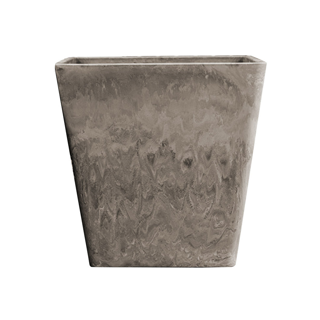 SOGA 27cm Sand Grey Square Resin Plant Flower Pot in Cement Pattern Planter Cachepot for Indoor Home Office $ 49.90