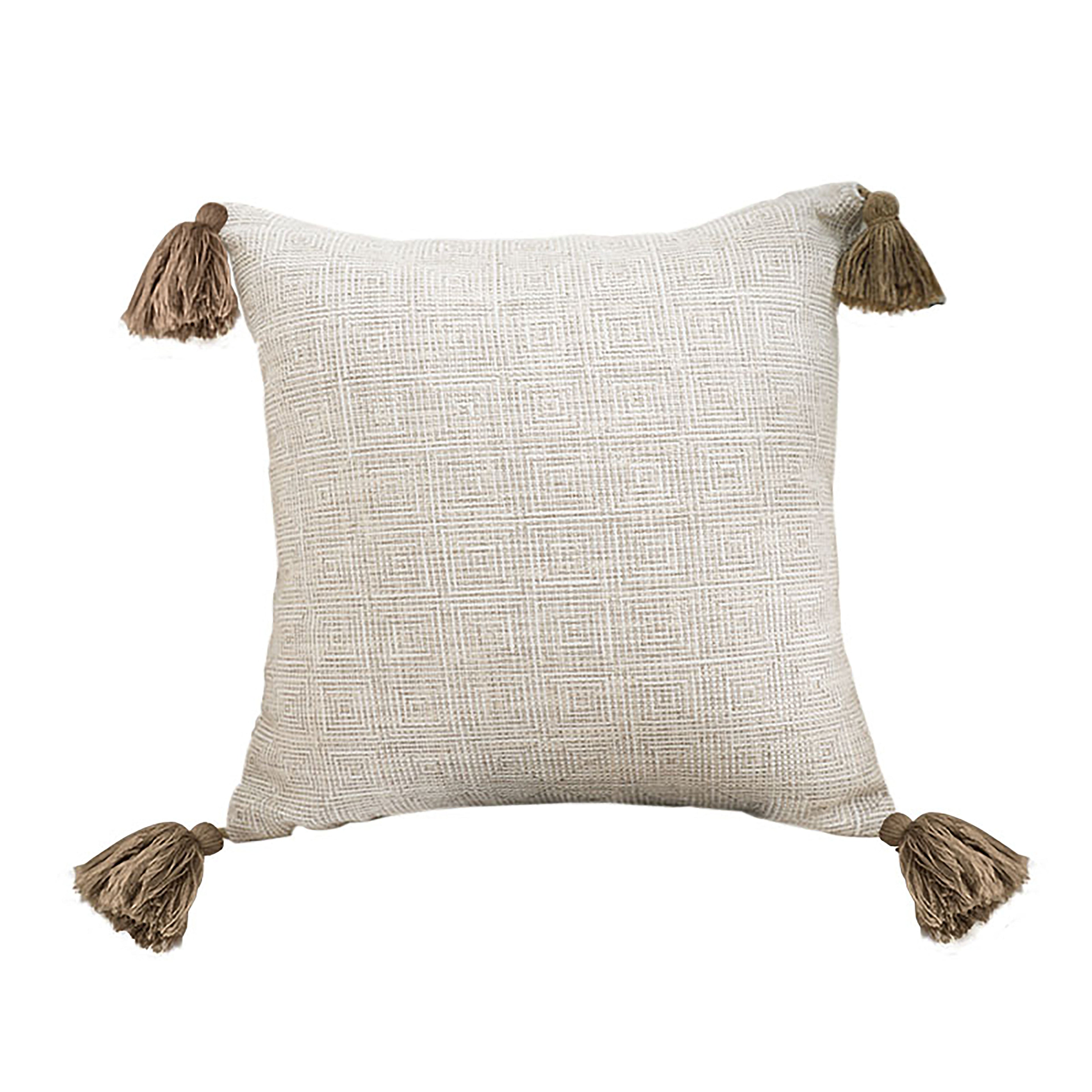 SOGA 45cm Beige Pillow Textured Throw Cover Luxurious Rib Knit Ribbed Cotton Throw Pillow $ 55.50