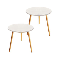 SOGA 2X 60x72cm White Small Side Coffee Table Living Room Balcony Home Décor Style $ 137.90