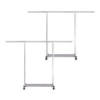 SOGA 2X 240cm Stainless Steel Floor-Standing Clothes Rack - Durable and Space-Saving Laundry Organizer $ 181.50