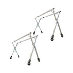 SOGA 2X 2.0m Portable Standing Clothes Drying Rack Foldable Space-Saving Laundry Holder with Wheels $ 247.90