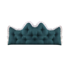 SOGA 90cm Crown Pillow Tufted Teal Headboard Cushion for Bed $ 49.90