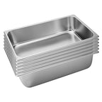 SOGA 6X Gastronorm GN Pan Full Size 1/1 GN Pan 15cm Deep Stainless Steel Tray $ 222.50