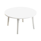 SOGA White Portable Floor Table Small Round Space-Saving Mini Desk Home Decor $ 66.90