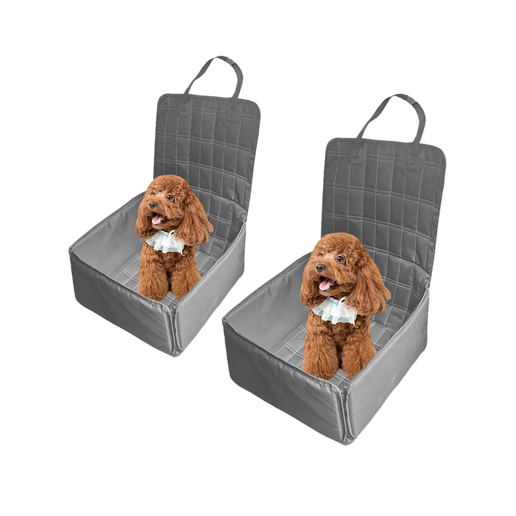 SOGA 2X Grey Car Pet Sitting Bag Breathable Safety Travel Portable Carrier Pouch Travel Essentials $ 75.50