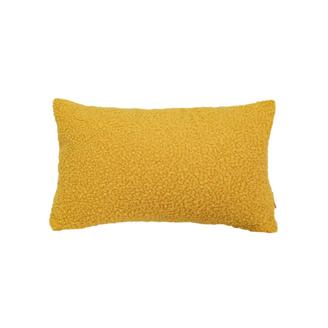 SOGA Boucle Textured Cushion 30x50cm Mustard Yellow Soft Cozy Decorative Throw Pillow $ 61
