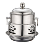 SOGA Stainless Steel Mini Asian Buffet Hot Pot Single Person Shabu Alcohol Stove Burner with Lid $ 55.50