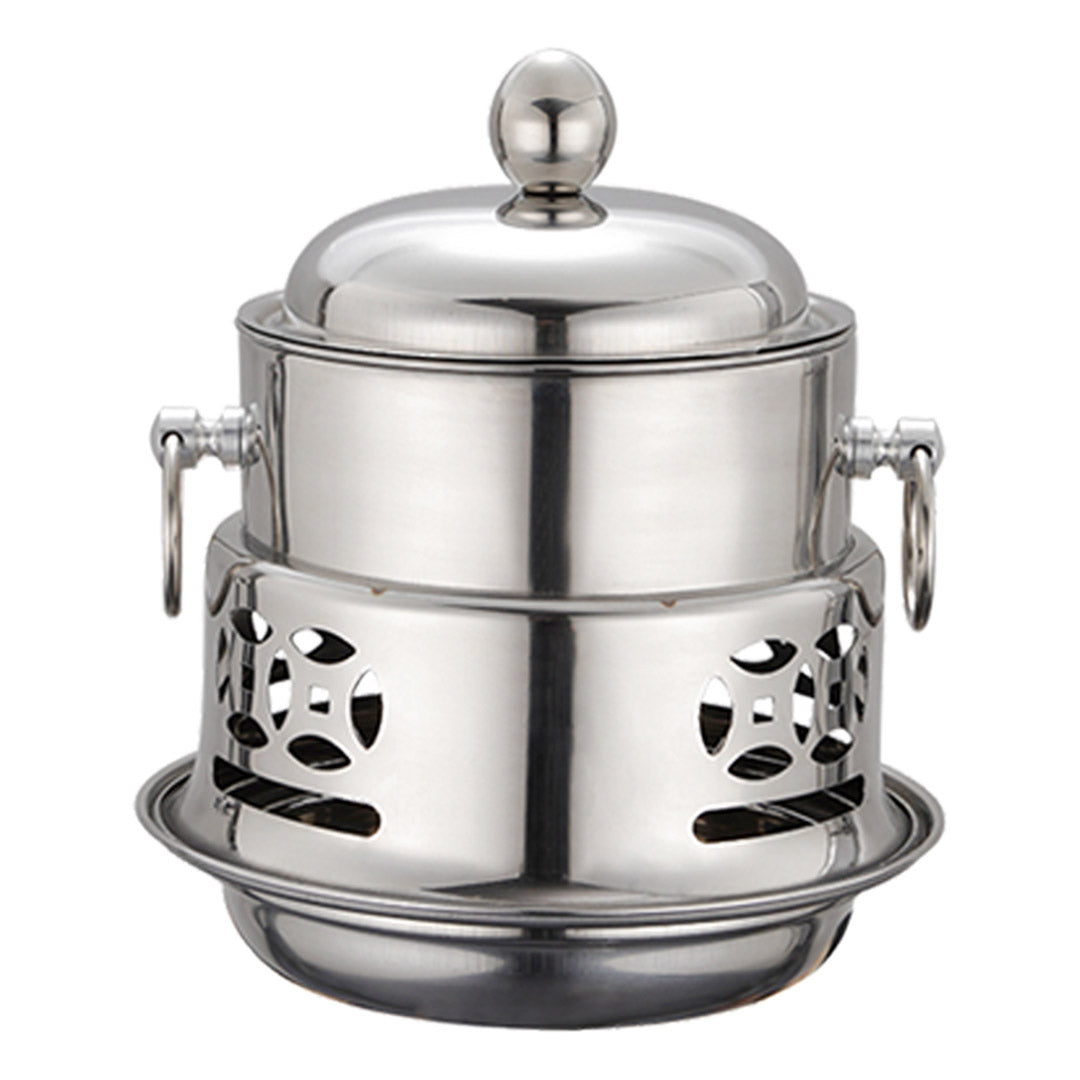 SOGA Stainless Steel Mini Asian Buffet Hot Pot Single Person Shabu Alcohol Stove Burner with Lid $ 55.50