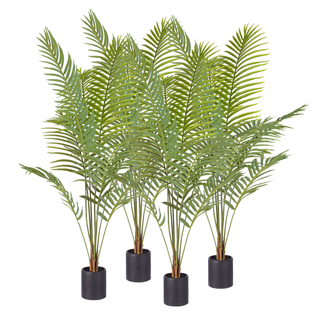 SOGA 4X 180cm Green Artificial Indoor Rogue Areca Palm Tree Fake Tropical Plant Home Office Decor $ 717.90