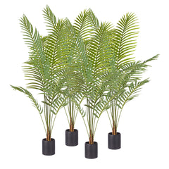 SOGA 4X 180cm Green Artificial Indoor Rogue Areca Palm Tree Fake Tropical Plant Home Office Decor
