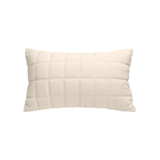 SOGA 30cm Beige Quilted Grid Pattern Decorative Throw Pillow $ 61