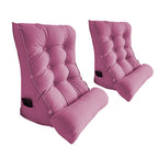 SOGA 2X 60cm Magenta Triangular Wedge Lumbar Pillow Headboard Backrest Sofa Bed Cushion Home Decor $ 193.90