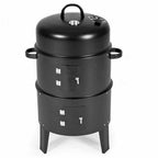 SOGA 3 In 1 Barbecue Smoker Outdoor Charcoal BBQ Grill Camping Picnic Fishing $ 99.90
