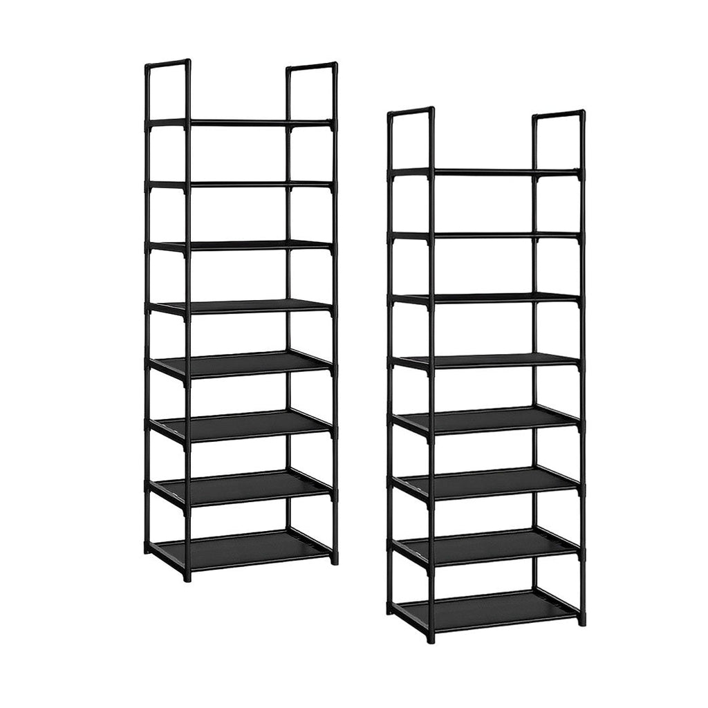 SOGA 2X 8 Tier Shoe Storage Shelf Space-Saving Caddy Rack Organiser with Handle $ 107.90