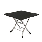 SOGA Black Portable Square Table Standing Legs Foldable Furniture Home Decor $ 53.50
