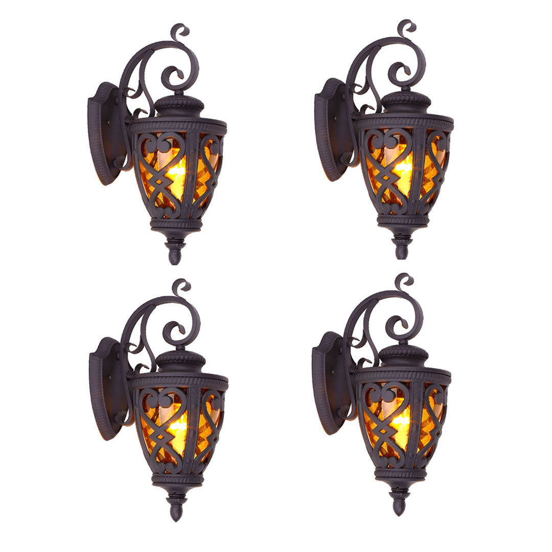 Vintage Lantern 4X 57cm Outdoor Antique Bronze Wall Sconce Classic Rustic Exterior Light Fixture $ 2026.90